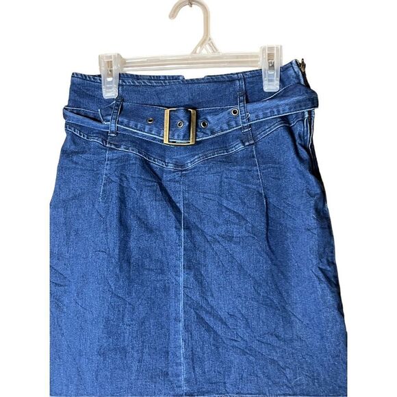 Free People jean mini skirt size 2 - Picture 2 of 6